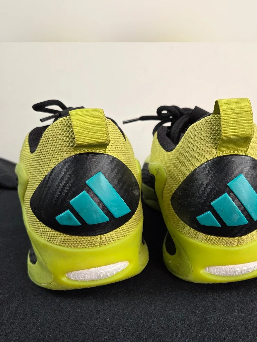 Adidas Anthony Edwards 1 Low Shoes Mens Size 12 Lime Green Lace Up JS1778